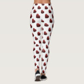 Leggings Glamor Red Parties scintillant scintille motif de  (Dos)