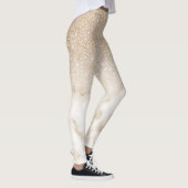 Leggings Glamorous Gold White Glitter ombre (Droite)