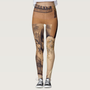 Leggings Glamour nostalgique : Portraits russes Vintages.