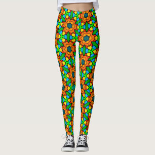 Leggings Glas in lood Patroon