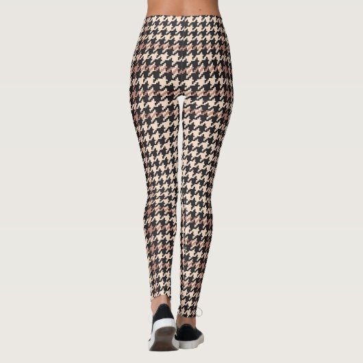 Leggings Glen Check Plaid Mode Impression (Dos)