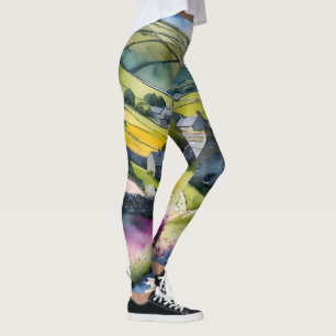 Leggings "Glen Garlands" Paysage Yorkshire Dales Scène