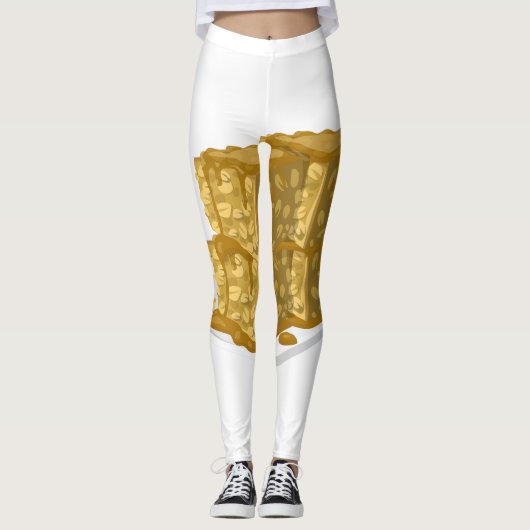 Leggings Glitch Food (Devant)