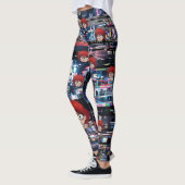 Leggings Glitch Retro Anime  (Gauche)