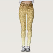 Leggings Glitterie or mignonne (Devant)