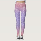 Leggings Glitterie violet et rose (Devant)