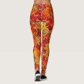Leggings Glittery Fall Maple Feuilles (Dos)