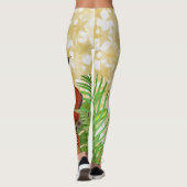 Leggings Glittery Gold Stars Parrot et Papillon (Dos)