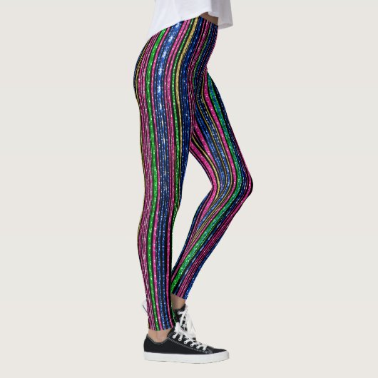 Leggings Glitz et Glam Sparkly Stripes (Droite)