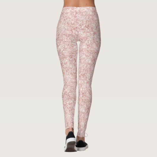 Leggings Glitzy Blush Pink Glitter   (Dos)