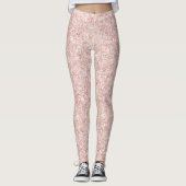 Leggings Glitzy Blush Pink Glitter   (Devant)