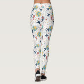 Leggings Global Travel Aviation Pattern (1) (Dos)