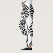 Leggings Globe À damiers noir/blanc Thunder_Cove (Gauche)