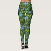 Leggings Gloire du matin en bleu et vert (Dos)