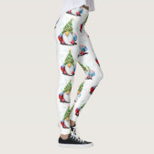 Leggings Gnome avec l'arbre de Noël Casquette et cadeau - A (Droite)
