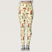 Leggings Gnome des bois de Noël | Vacances (Devant)
