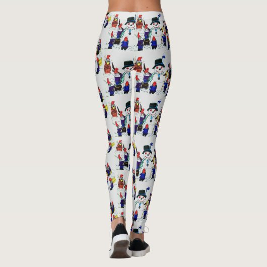 LEGGINGS GNOMES CONSTRUIRE SNOWMAN (Dos)