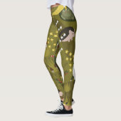 Leggings Gnomes de jardin : Faune de flore humoristique. (Gauche)