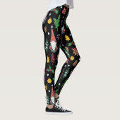 Leggings Gnomes de Noël : Festive Motif sans couture (Droite)