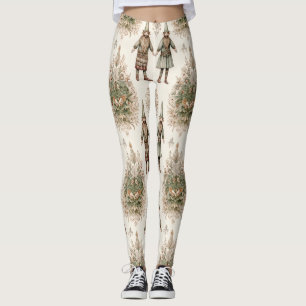 Leggings Gnomes et botanique de la forêt fantaisiste