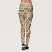 Leggings Gold Christmas Bells Leging de vacances (Dos)