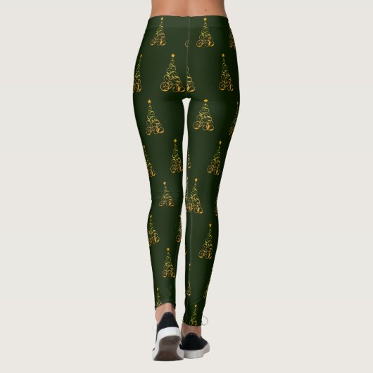 Leggings Gold Christmas Tree (Dos)
