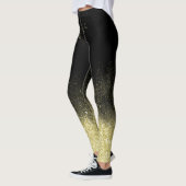 Leggings Gold Dust Parties scintillant Noir Noël Fun tendan (Gauche)