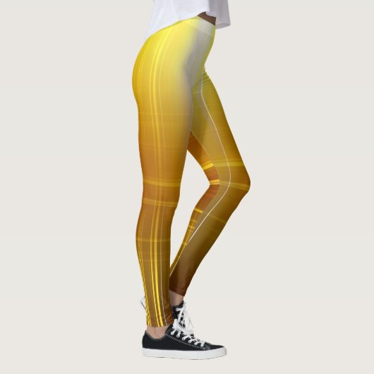 Leggings Gold Et White Lines (Droite)
