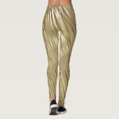 Leggings Gold Faux Métallurgie Textile (Dos)