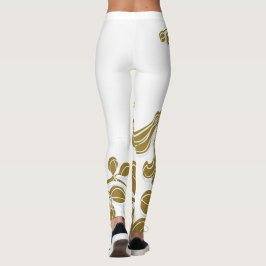Leggings Gold Floral (Dos)