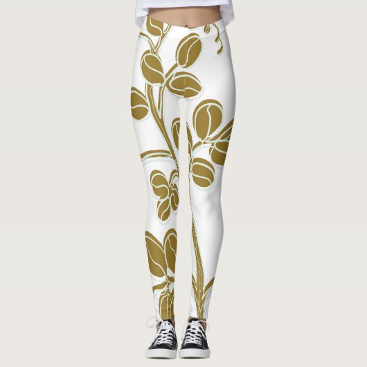 Leggings Gold Floral (Devant)