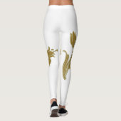 Leggings Gold Floral (Dos)