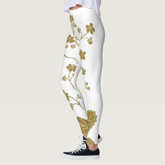 Leggings Gold Floral (Gauche)
