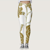 Leggings Gold Floral (Devant)