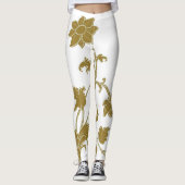 Leggings Gold Floral (Devant)
