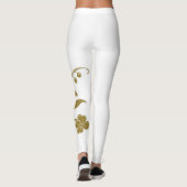 Leggings Gold Floral (Dos)