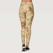Leggings Gold Floral Populaire (Dos)