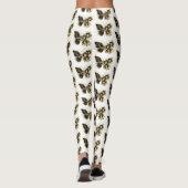Leggings Gold flower Butterfly with Black Orchid (Dos)