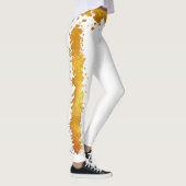 Leggings Gold Foil Side Stripe Belt Art (Droite)