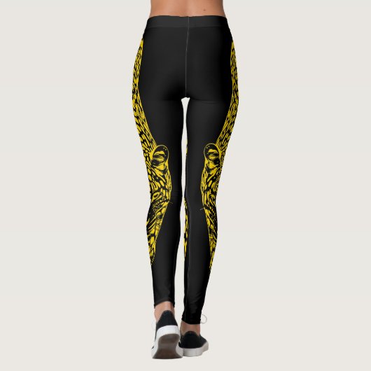 Leggings gold Leopard Print (Dos)