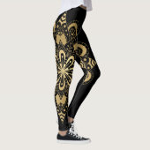 Leggings Gold Mandala Black Boho (Droite)
