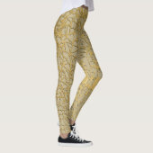 Leggings Gold Marbling : Grunge Texture Design (Droite)