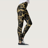 Leggings Gold Marbling Texture : Elément Design Luxe (Droite)