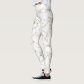 Leggings Gold & Marbre blanc (Gauche)