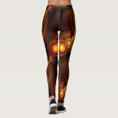 Leggings Gold Modern Boho Elegant Abstract Art Pattern #501 (Dos)