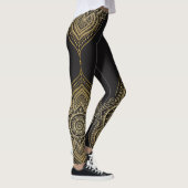 Leggings Gold Ornate Floral Mandala Design (Droite)