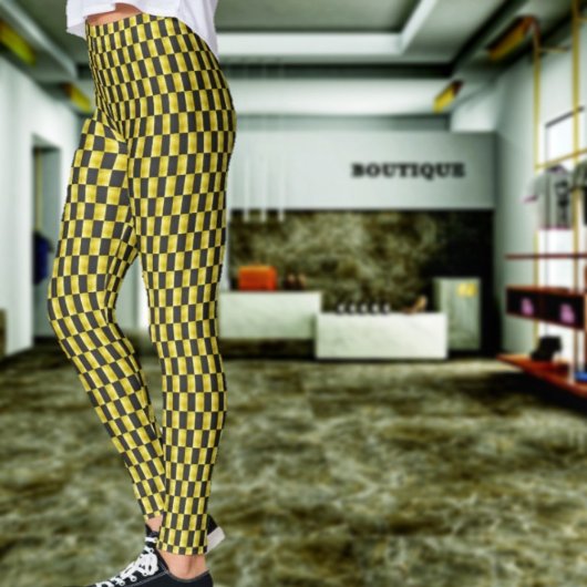Leggings Gold-Panneau-Noir-IV