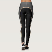 Leggings Gold/Platinum/Black Side Band (Dos)