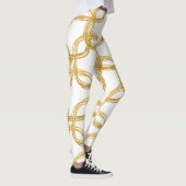 Leggings Gold Scribble Circles Moderne Chic Choisir N'Impor (Droite)