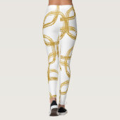 Leggings Gold Scribble Circles Moderne Chic Choisir N'Impor (Dos)